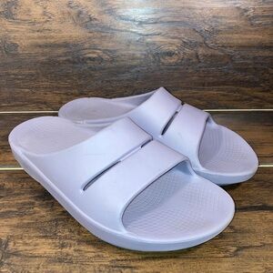 Oofos Ooahh Sandals Slides Mens Size 11 Women 13 Purple Comfort Recovery